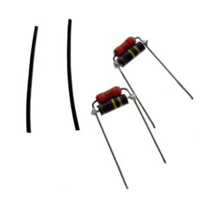 Pack of 2 Electric Guitar Treble Volume Bleed Circuit Kit SBE Cap Capacitor with Allen Bradley Resistance