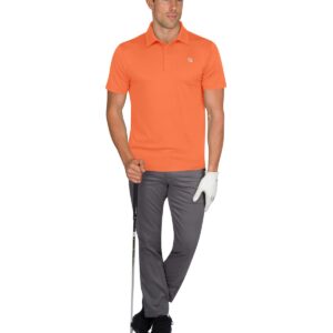 Men’s Untucked Golf Polo Shirts - The Perfect Length, Quick Dry, 4-Way Stretch Fabric. Moisture Wicking, UPF 50+ Protection