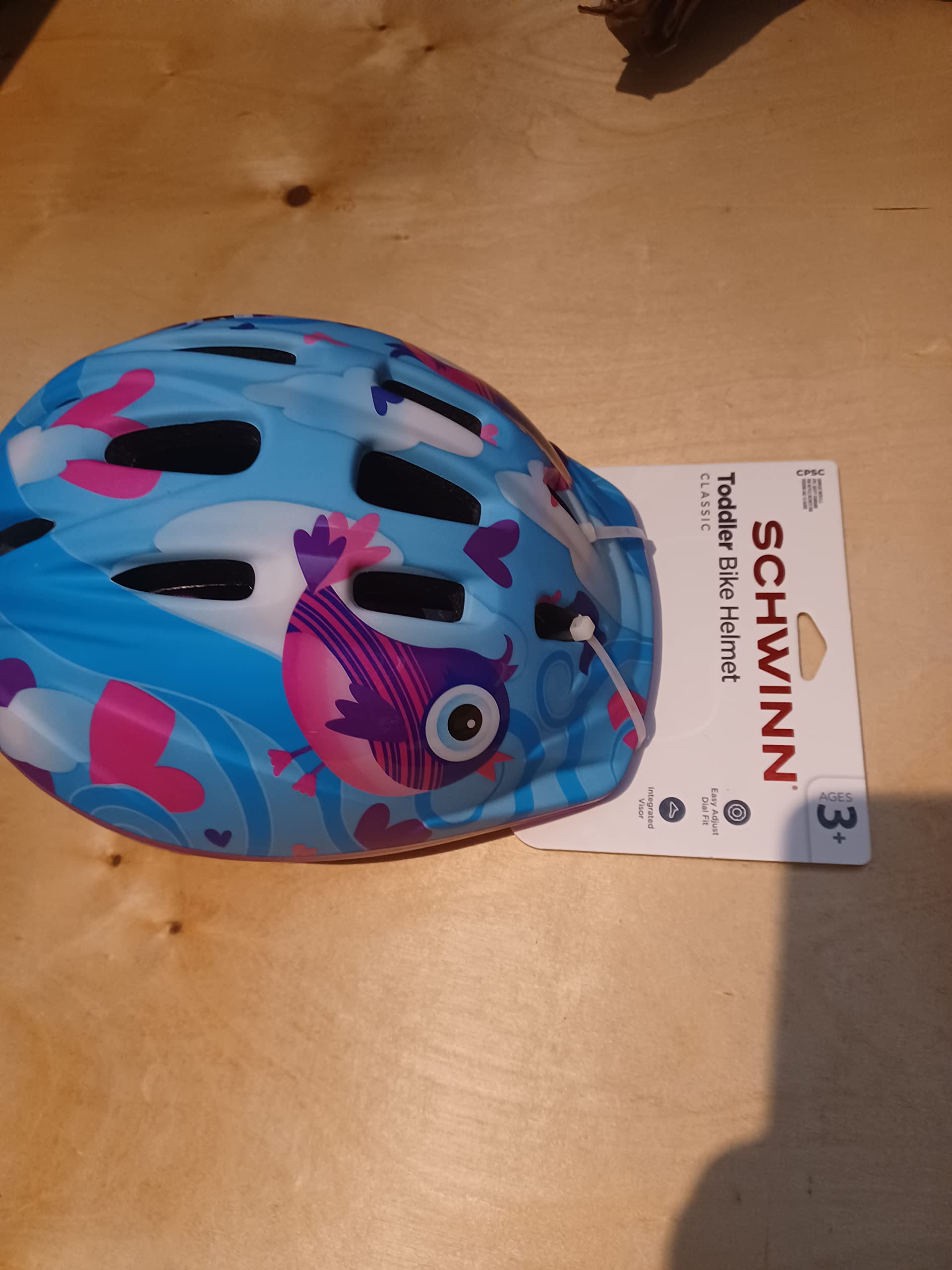 Schwinn Toddler Classic Bike Helmet, Toddler Helmet, Blue, Ages 3+