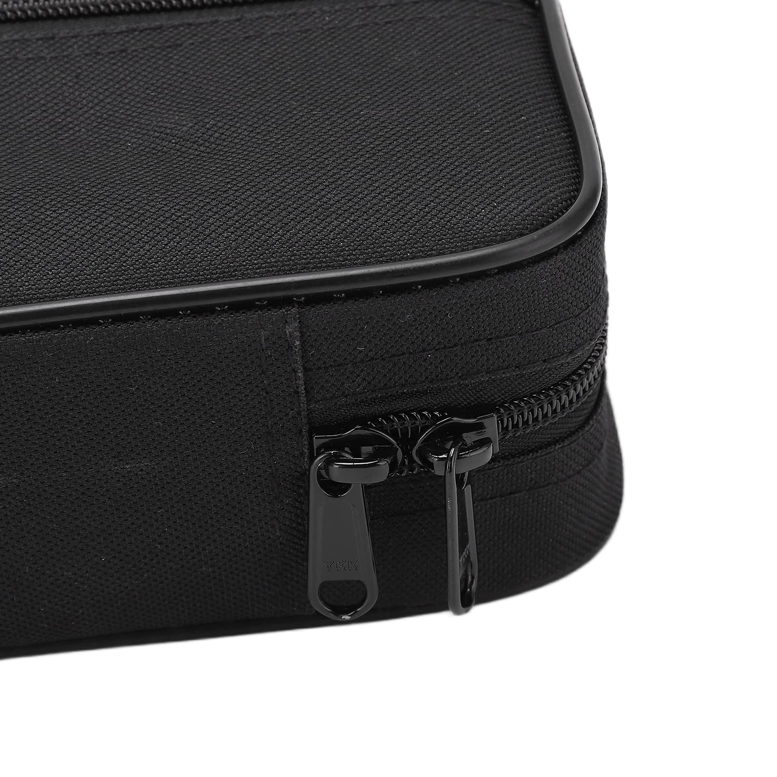 Flute Case, Black Oxford Cloth 16 Holes Flute Cover, Double Zipper Design Universal Cloth Box Waterproof Flute Storage Bag, 39.5 X 12 X 7cm