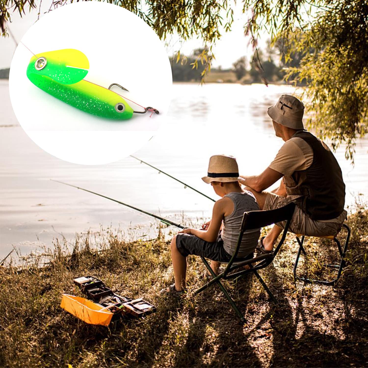 Soft Bionic Fishing Lure,Bionic Fishing Lure for Saltwater & Freshwater, Creative Realistic Finshing Lure Fishing Accessory,Mock Lure Can Bounce,Suitable for Fishing Lovers Outdoor…