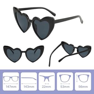 FUNUPUP 8 Pairs Heart Shaped Sunglasses Bachelorette Party Sunglasses Bride Bridesmaid Heart Glasses for Women Party Favors