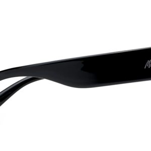 Maui Jim Women's Two Steps Polarized Fashion Sunglasses, Black Gloss/Neutral Grey, Medium