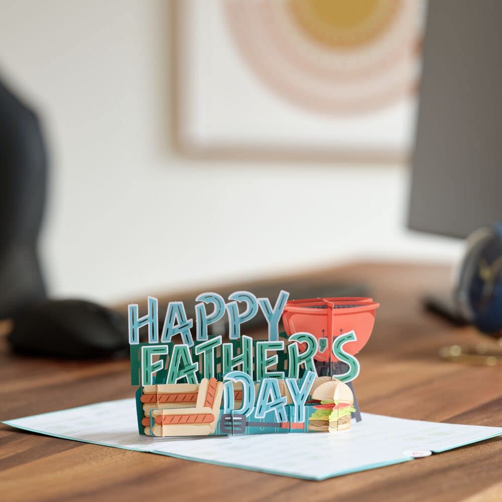 Lovepop Best Flippin’ Dad Father's Day Pop-Up Card – Father’s Day Card – Handcrafted 3D Pop-Up Greeting Card for Him – Father’s Day Love Card, 5 x 7”