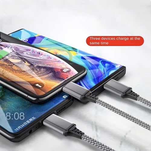 Pro USB 3in1 Multi Cable Compatible with Asus ZenFone 2 Laser Data Universal Extra Strength for Fast Quick Charging Speeds! (Silver)