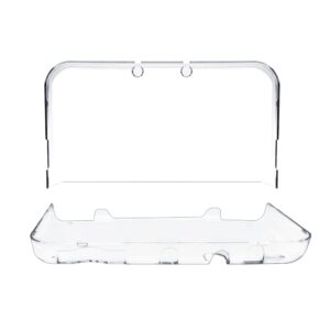 xahpower new 3ds xl protective shell, ultra clear crystal transparent hard case for nintendo new 3ds xl