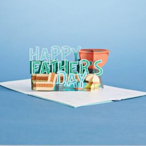 Lovepop Best Flippin’ Dad Father's Day Pop-Up Card – Father’s Day Card – Handcrafted 3D Pop-Up Greeting Card for Him – Father’s Day Love Card, 5 x 7”