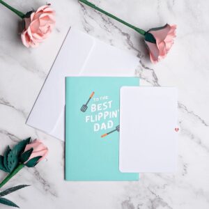 Lovepop Best Flippin’ Dad Father's Day Pop-Up Card – Father’s Day Card – Handcrafted 3D Pop-Up Greeting Card for Him – Father’s Day Love Card, 5 x 7”