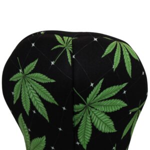 Black Marijuana Leaf Driver 460cc Club Headcover Handmade by BeeJos