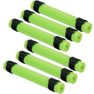 shitailu 6pcs fishing rod float, floating rod butt cushion, fishing float tube accessories, kayak fishing rod floater for prevent the narrow rod goes overboard(include 12pcs fastening straps)