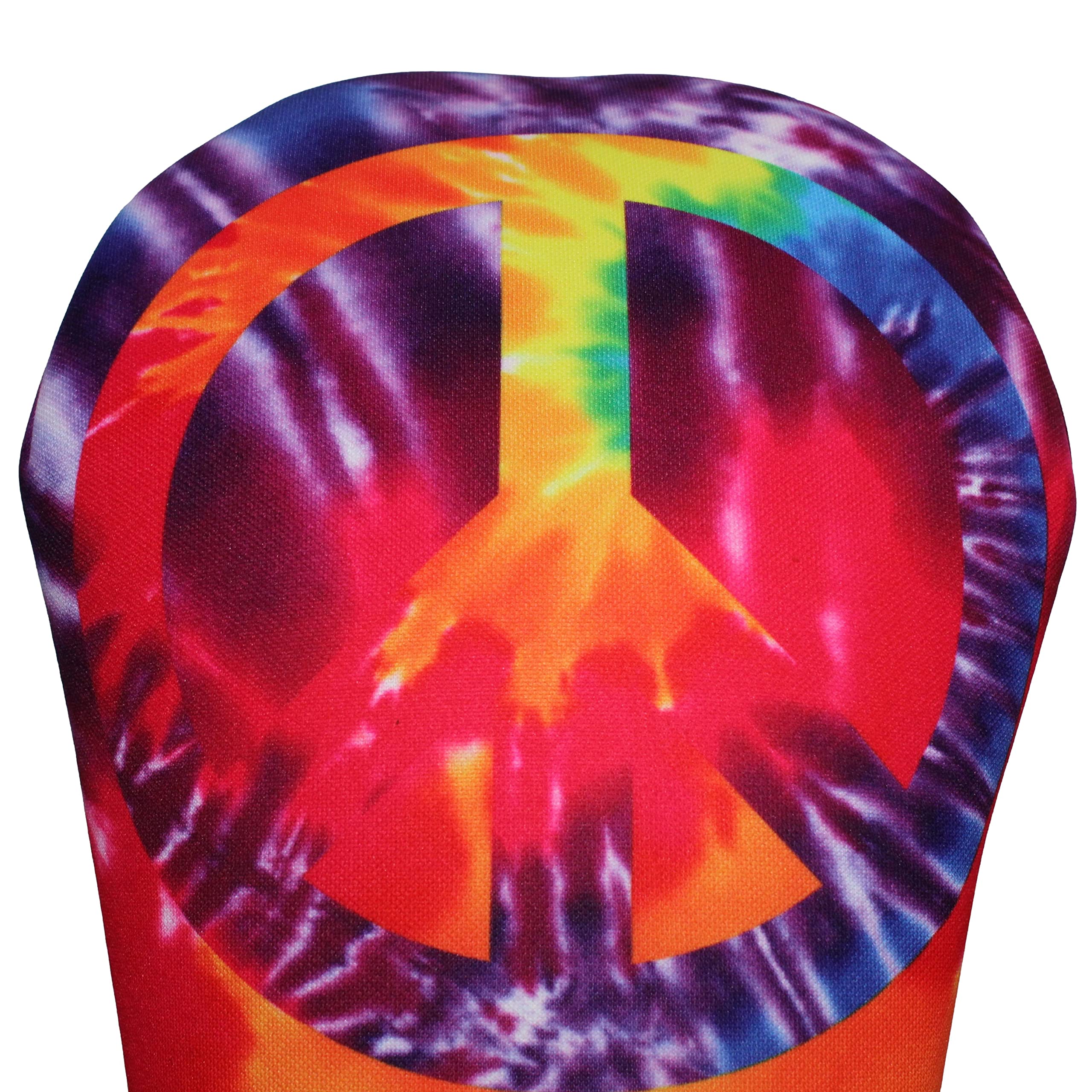 Tie Dye Peace Sign Driver 460cc Club Headcover Handmade by BeeJos