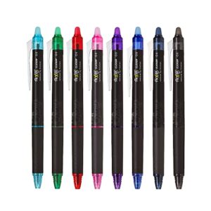 Pilot FriXion Point Clicker 0.5mm, Erasable Gel Needle tip Pens, Extra Fine Point, 6 pack (Navy Blue)