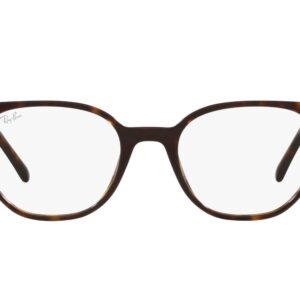 Ray-Ban RX5397 Elliot Round Prescription Eyewear Frames, Havana/Demo Lens, 48 mm