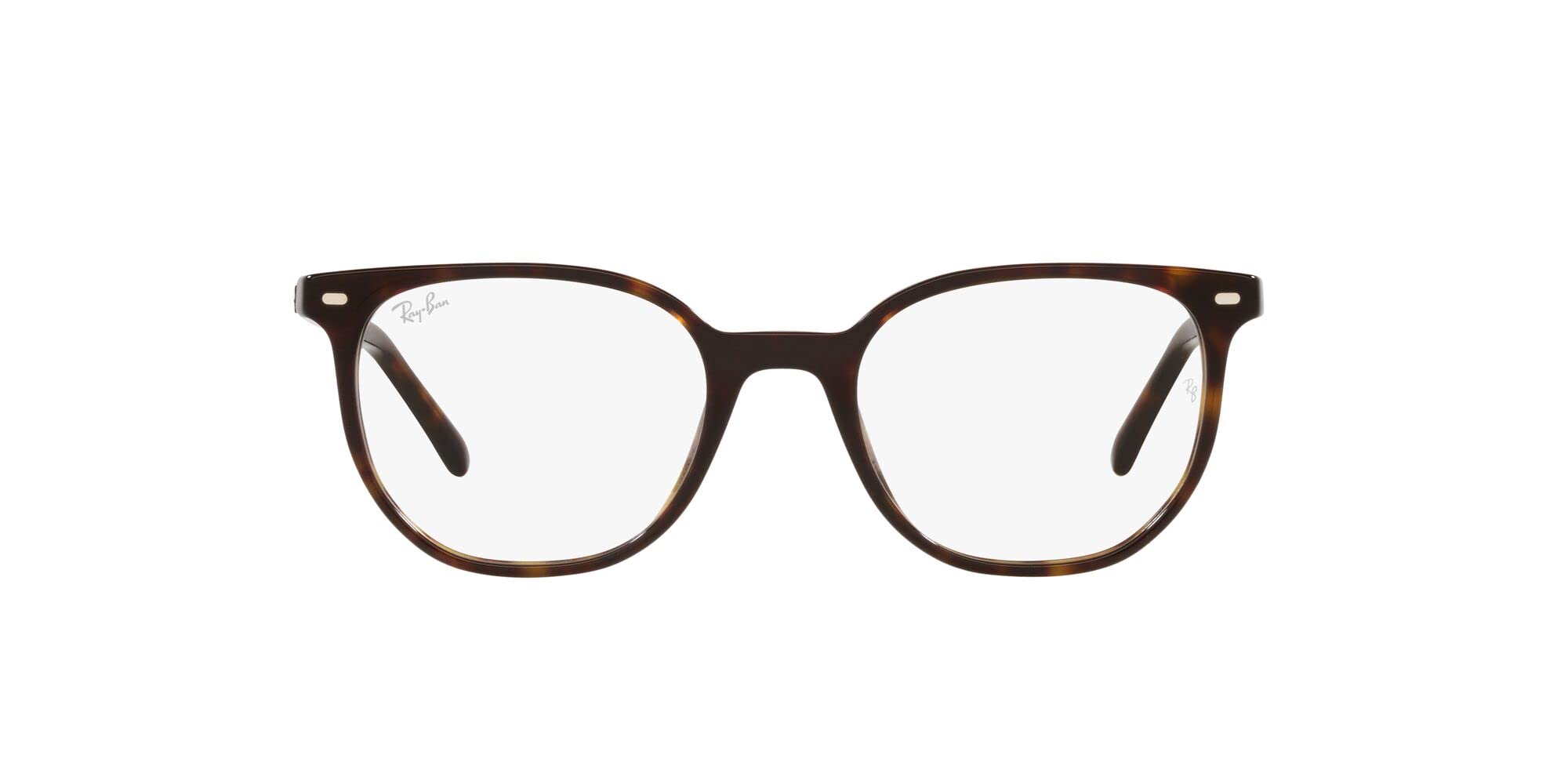 Ray-Ban RX5397 Elliot Round Prescription Eyewear Frames, Havana/Demo Lens, 50 mm