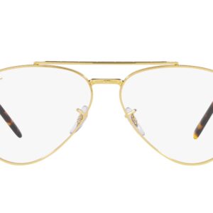 Ray-Ban RX3625V New Aviator Prescription Eyewear Frames, Legend Gold/Demo Lens, 58 mm