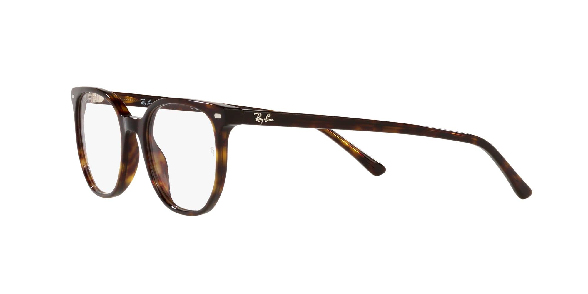 Ray-Ban RX5397 Elliot Round Prescription Eyewear Frames, Havana/Demo Lens, 48 mm