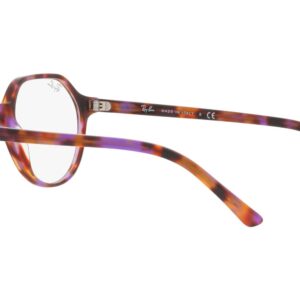 Ray-Ban RX5395 Thalia Square Prescription Eyewear Frames, Brown Violet Havana/Demo Lens, 49 mm