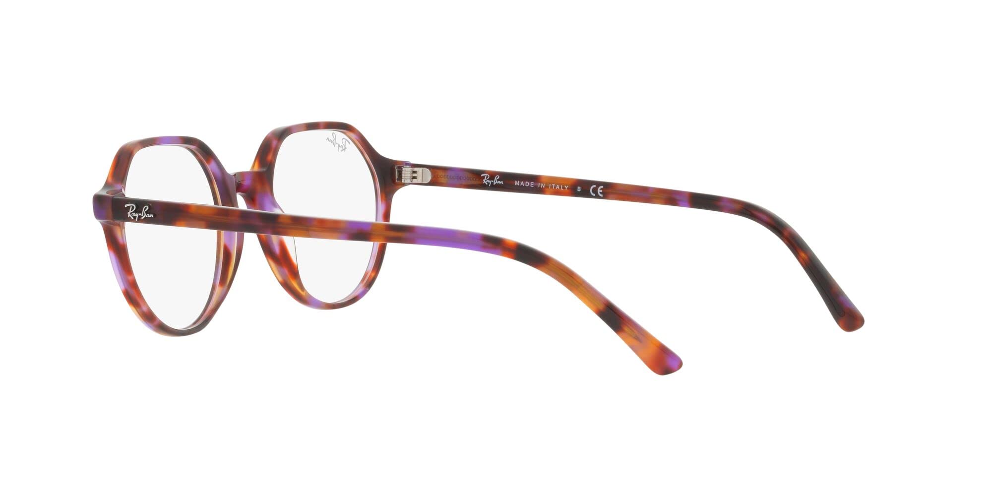 Ray-Ban RX5395 Thalia Square Prescription Eyewear Frames, Brown Violet Havana/Demo Lens, 49 mm