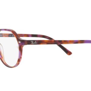 Ray-Ban RX5395 Thalia Square Prescription Eyewear Frames, Brown Violet Havana/Demo Lens, 49 mm