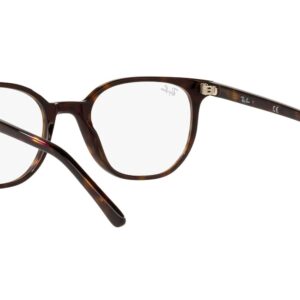 Ray-Ban RX5397 Elliot Round Prescription Eyewear Frames, Havana/Demo Lens, 48 mm