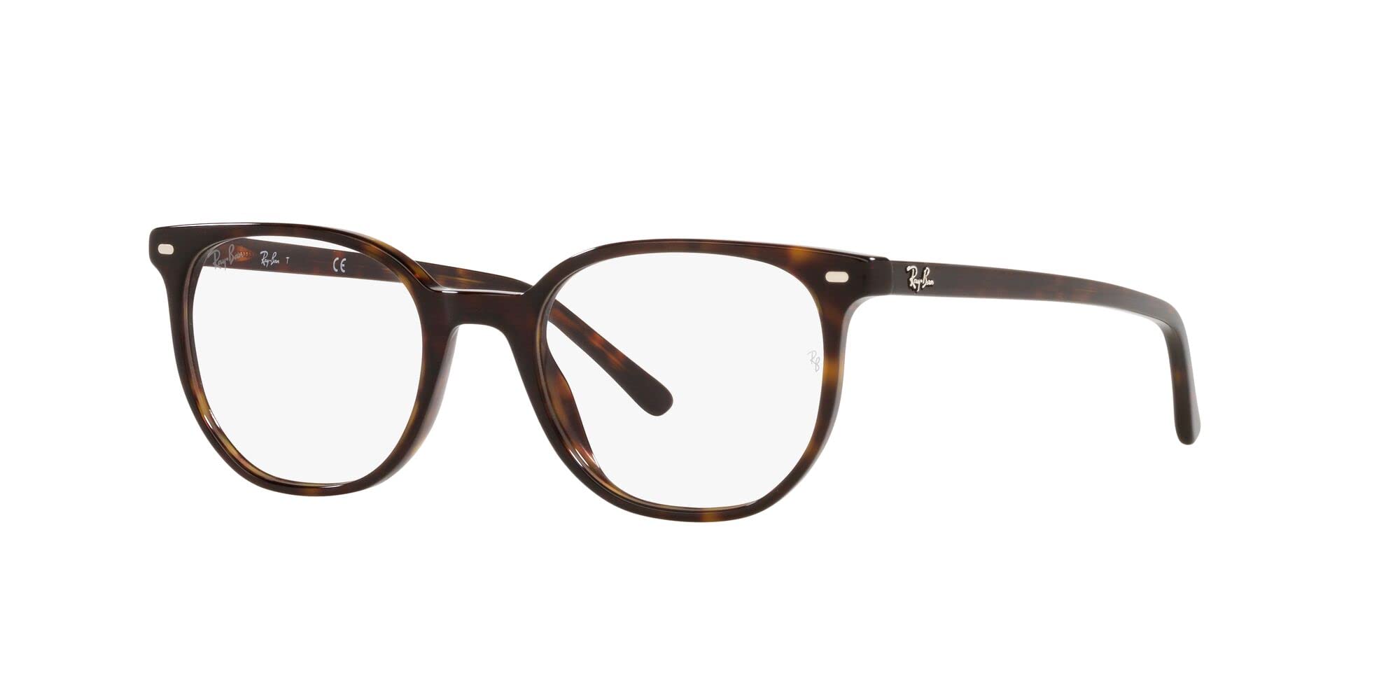 Ray-Ban RX5397 Elliot Round Prescription Eyewear Frames, Havana/Demo Lens, 48 mm