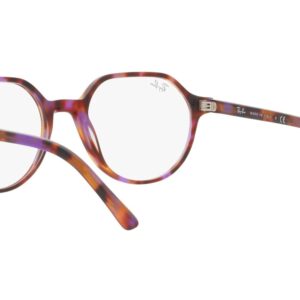 Ray-Ban RX5395 Thalia Square Prescription Eyewear Frames, Brown Violet Havana/Demo Lens, 49 mm