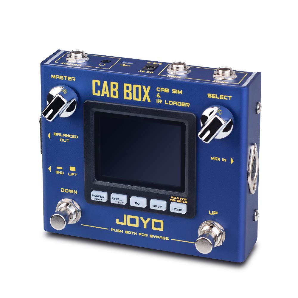 JOYO R-08 Cab Box Cabinet Modeling Pedal Bundle with JP-02 DC 9V 12V 18V Pedal Power Supply