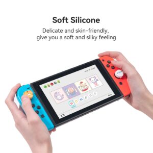 GeekShare Tiger & Seal Thumb Grip Caps, Soft Silicone Joystick Cover Compatible with Nintendo Switch/OLED/Switch Lite,4PCS