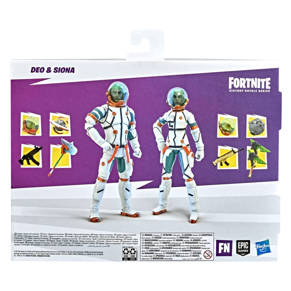 FORTNITE Hasbro Victory Royale Series Deo and Siona Action Figures Pack