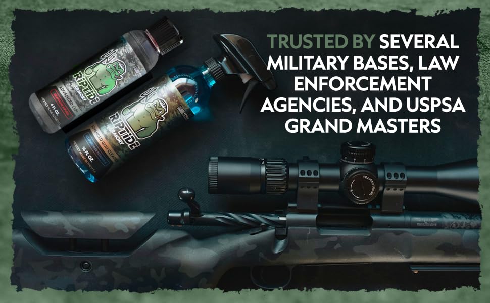 Riptide Armory Advanced Complete Gun Cleaning Kit - Cleans, Lubes, Protects Targeted Long-Lasting Formula - Nano Coat Technology - Veteran Owned & Formulated by Former US Navy Seal (Multi Gun Kit)