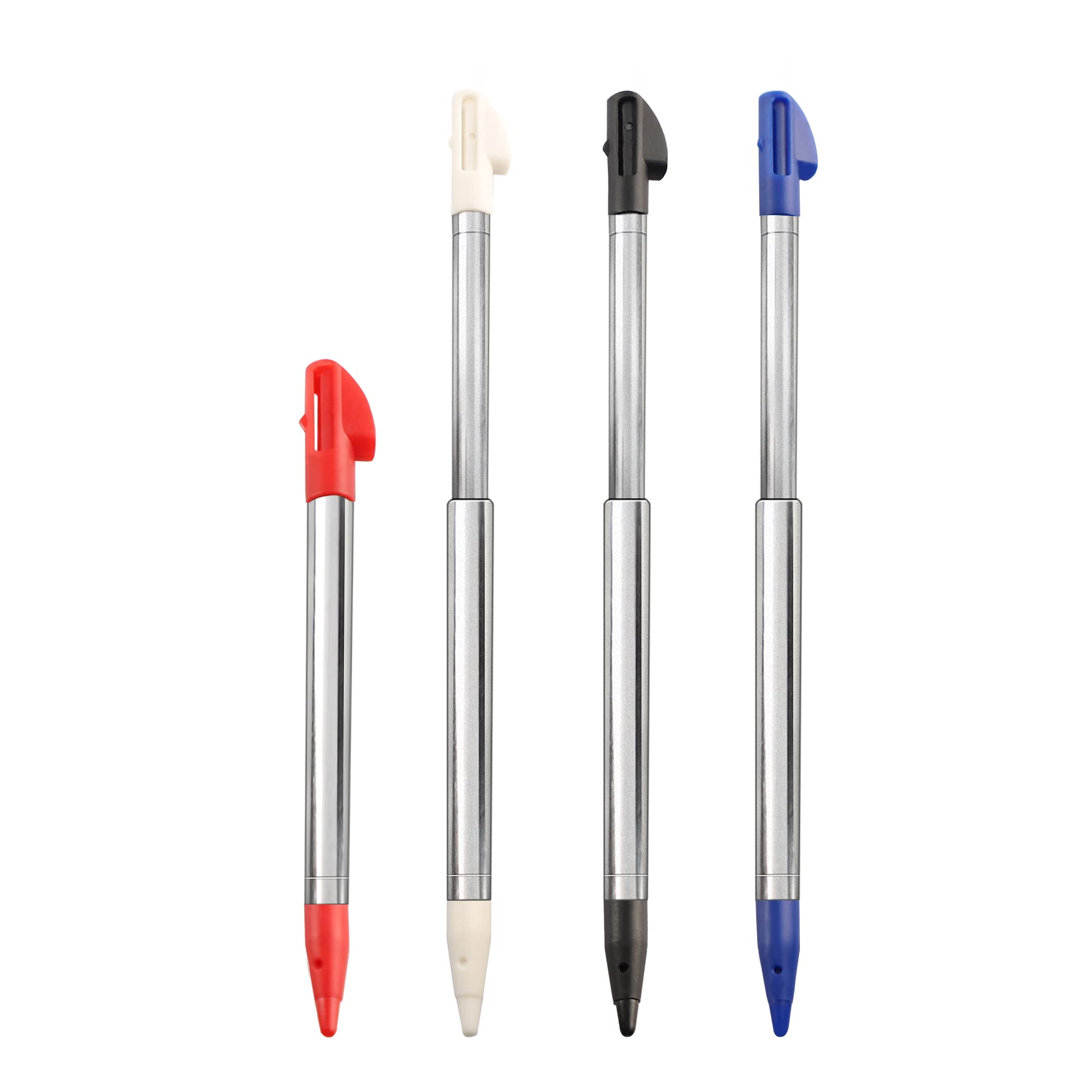 3DS XL Stylus Pen, Metal Retractable Replacement Stylus Compatible with Nintendo 3DS XL, 4in1 Combo Touch Styli Pen Set Multi Color for 3DS XL