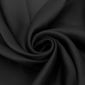 vimate Black Silk Head Scarf, Womens 35’’ Square 100% Mulberry Black Silk Scarf for Hair Wrapping at Night (035-Black)