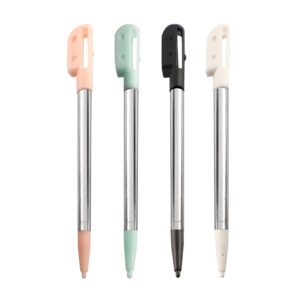 DS Lite Stylus Pen, Metal Retractable Replacement Stylus Compatible with Nintendo DS Lite, 4in1 Combo Touch Styli Pen Set Multi Color for NDSL