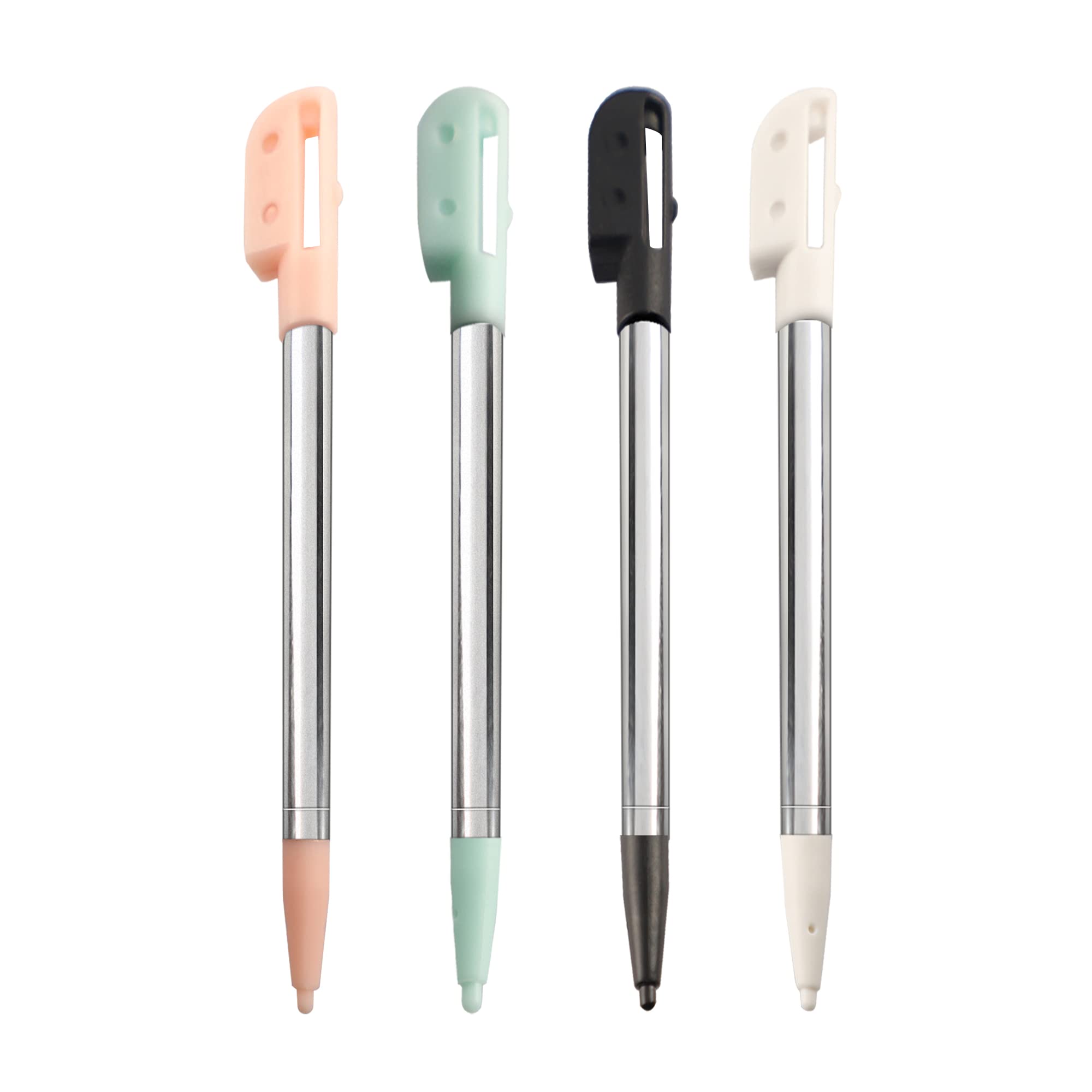 DS Lite Stylus Pen, Metal Retractable Replacement Stylus Compatible with Nintendo DS Lite, 4in1 Combo Touch Styli Pen Set Multi Color for NDSL