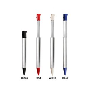 3DS Stylus Pen, Metal Retractable Replacement Stylus Compatible with Nintendo 3DS, 4in1 Combo Touch Styli Pen Set Multi Color for 3DS