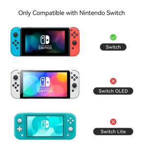 GeekShare Soft Silicone Protective Case Compatible with Nintendo Switch Console (Purple)