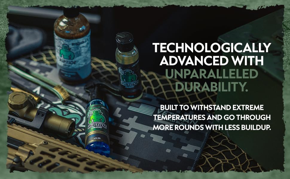 Riptide Armory Advanced Complete Gun Cleaning Kit - Cleans, Lubes, Protects Targeted Long-Lasting Formula - Nano Coat Technology - Veteran Owned & Formulated by Former US Navy Seal (Multi Gun Kit)