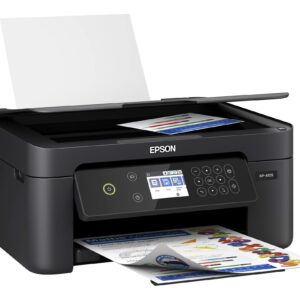 Epson Expression Home XP-4105 Wireless All-in-One Color Inkjet Printer, Black - Print Copy Scan - 10.0 ppm, 5760 x 1440 dpi, 2.4" LCD, Auto 2-Sided Printing, Voice Activated, DAODYANG Printer_Cable