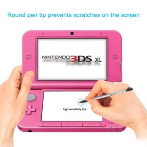 3DS XL Stylus Pen, Metal Retractable Replacement Stylus Compatible with Nintendo 3DS XL, 4in1 Combo Touch Styli Pen Set Multi Color for 3DS XL