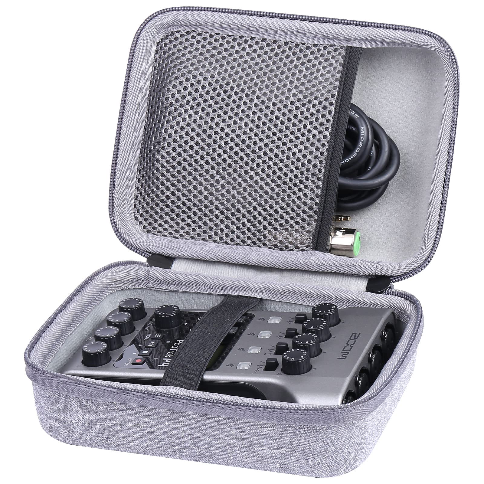 co2CREA Hard Case Replacement for Zoom PodTrak P4 Podcast Recorder