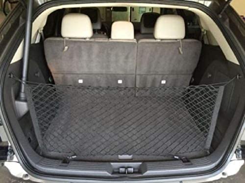 Envelope Style Elastic Trunk Mesh Cargo Net for Ford Edge SE SEL ST Titanium 2016-2023 - Premium Trunk Organizers and Storage - Luggage Net for SUV - Best Car Organizer for Ford Edge