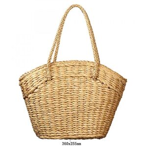 Tassel Straw Beach Bag Weave Shoulder Bag Summer Tote Handbags Woven Top Handle Shoulder Bag for Women Girls Holiday Travel (beige)