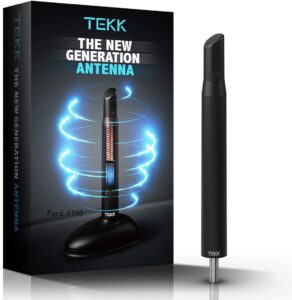 tekk short antenna compatible with 1997-2025 ford f150 pickup truck | designed for optimized fm/am reception | 4.8 inches