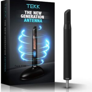 Tekk Short Antenna Compatible with 1997-2025 Ford F150 Pickup Truck | Designed for Optimized FM/AM Reception | 4.8 Inches