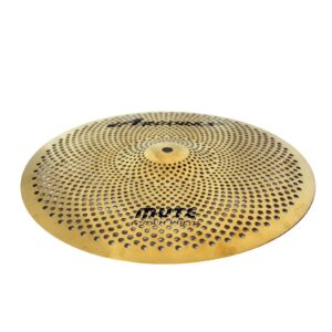 Arborea Low Volume Hi Hat Cymbals 14 inches Practice Hi Hats Cymbal Set Golden Silent High Hat Cymbals For Drums