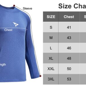 Rodeel Men's Running Fishing Shirt UPF 50+ Outdoor Athletic Performance Long Sleeve T-Shirt Grey