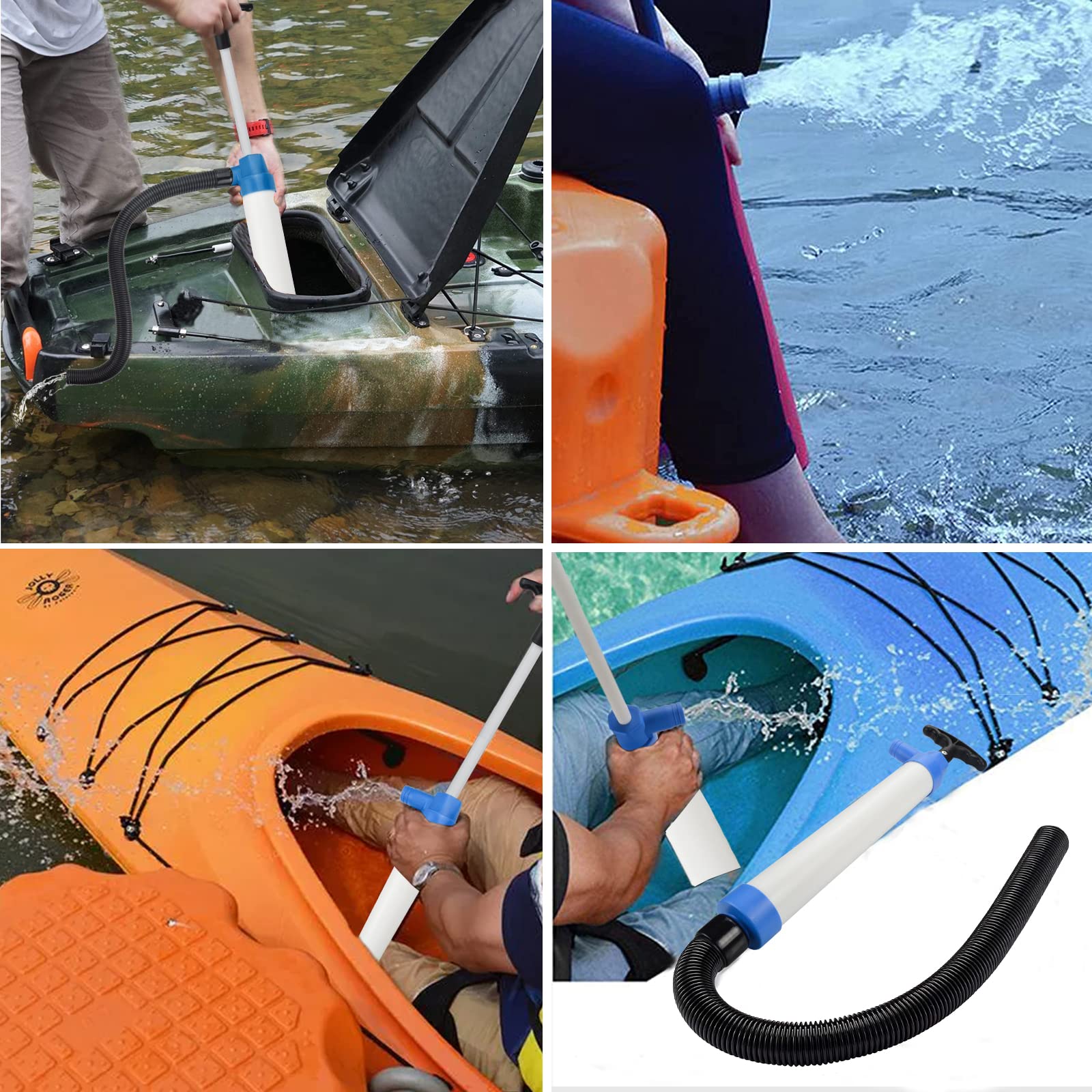 Sailortenx Manual Bilge Pump For Boats Kayak Bilge Pump Hand Kayak Water Pump Manual For Boats Bilge Pump Manual Portable Floating Hand Bilge Pump For Kayak Etc