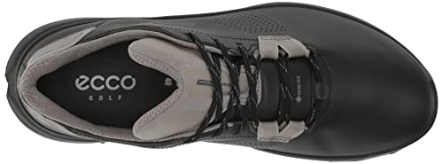 ECCO Men's Biom G5 Gore-TEX Waterproof Golf Shoe, Black/Steel, 13-13.5