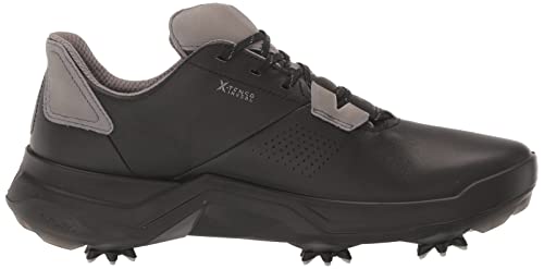 ECCO Men's Biom G5 Gore-TEX Waterproof Golf Shoe, Black/Steel, 13-13.5