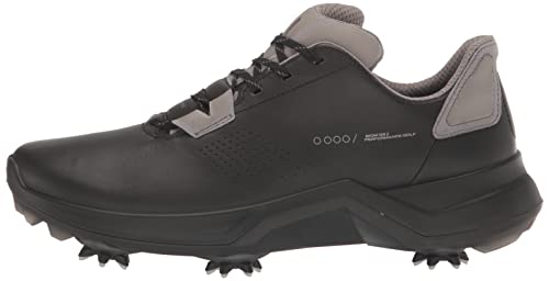 ECCO Men's Biom G5 Gore-TEX Waterproof Golf Shoe, Black/Steel, 13-13.5